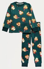 Christmas Family Matching Green Fleece Guinea Pig Pyjamas Mens Ladies Kids