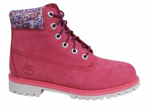 pink timberlands junior