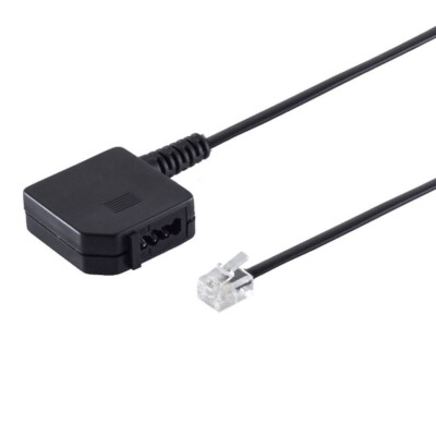 Telefon Adapter Telefon Adapterkabel RJ11 Stecker  > TAE F & N Buchse universal
