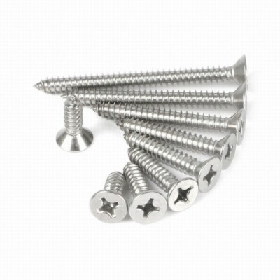Vis,304 stainless steel M2 4mm Boulon à vis plat en acier inoxydable Vis,304 stainless steel M2 4mm Boulon à vis plat en acier inoxydable