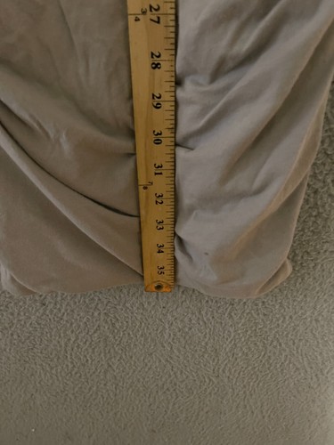 JAMES PERSE Womens Dress Size 1 Skinny Ruched Gray Stretch Cotton - Picture 4 of 5