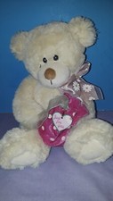 First Main Cream Teddy Bear Plush Sharin Karin Pink Gift Bag Stuffed Animal