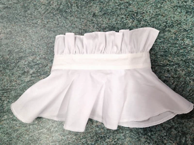 ASHINGTON CEREMONIAL GOWNS Wippell & co 38cm 15" Choristers Ruff Choir Gown Collar Church white with button