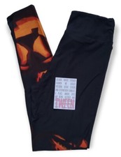 Lularoe Dipped Jack O Lanterns TWEEN Leggings Halloween Pumpkins Black NWOT HTF