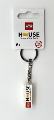Lego House Home of The Brick Keychain / Schlüsselanhänger 2x4 Stein 853712 NEU
