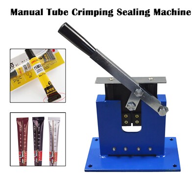 Manual Tube Crimping Sealing Machine Soft Aluminum Tube Working Width 150mm