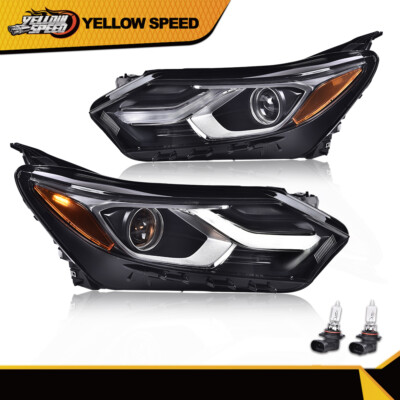 Halogen LED DRL Headlight Assembly Pair For 2018-2020 Chevy Equinox (Direct Fit)