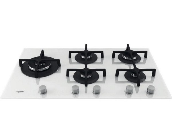 Whirlpool GOA9523WH Ebene Kochen 90 Cm Glas Gelaunt Weiß 5 Feuer-image