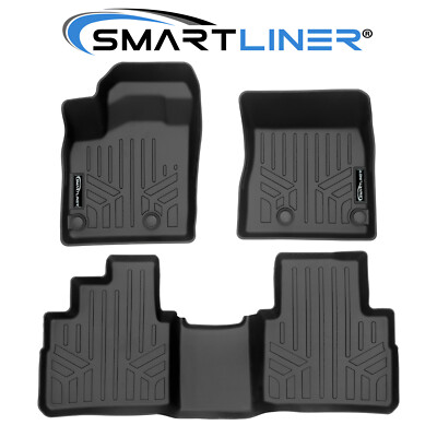 SMARTLINER Custom Fit Floor Mats 2 Row Liner Set OEM TPE 2021-2025 Nissan Rogue