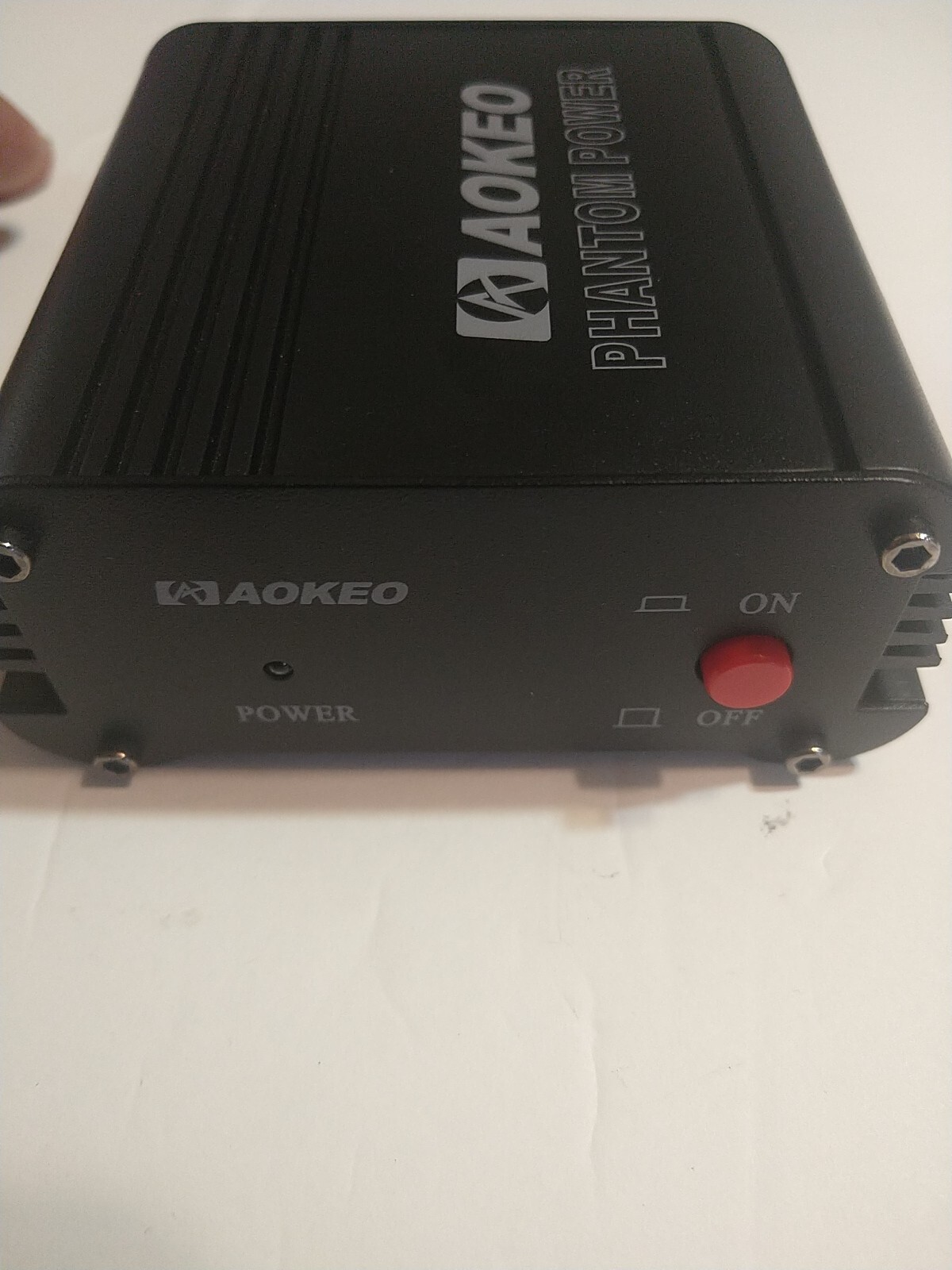 Aokeo 1-Channel 48V Phantom Power Supply with Adapter, Bonus+XLR 3 Pin Cable