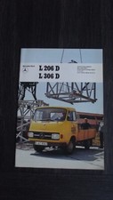 CATALOGUE/BROCHURE CAMIONNETTES MERCEDES-BENZ  L 206 D - L 306 D / 1973