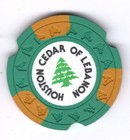 Cedar of Lebanon Illegal Gaming Chip, Houston, Texas — photo 2