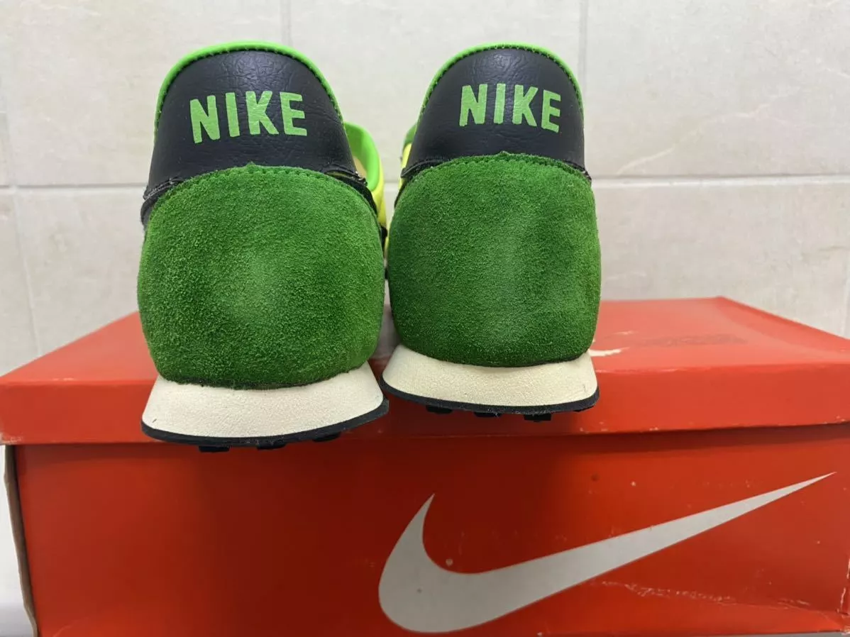 NIKE WAFFLE RACER OG Yellow x Green US12.5 Made in Korea 80s Vintage Deadstok