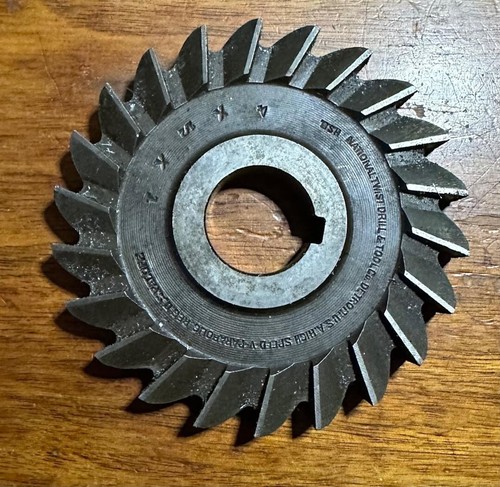 National Twist Drill & Tool 4x1/2x1 High Speed Milling Cutter Blade 22-Teeth
