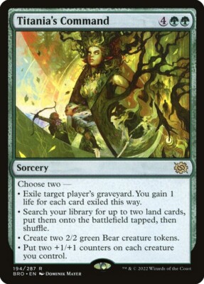 Magic the Gathering - Titania's Command - BRO-EN194 MtG NM