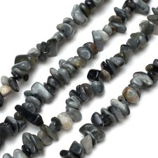 Natural Eagle Eye Chip Beads 32 Strand 5 8mm Jewelry Making Bulk Hawk Eye
