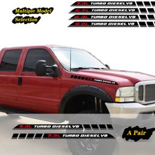 For Ford F-250 6.0l6.4l6.7l7.3l Turbo Diesel Car Hood Stickers Decals Emblem