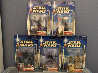 Star Wars ATTACK OF THE CLONES LOT OF 5 FIGURINES - Figures 6 - 10 Shaak Ti 