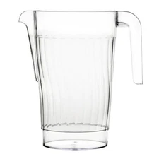 Decorline Water Juice Drink Clear Plastic Pitcher with Handle 48 Oz For Parties