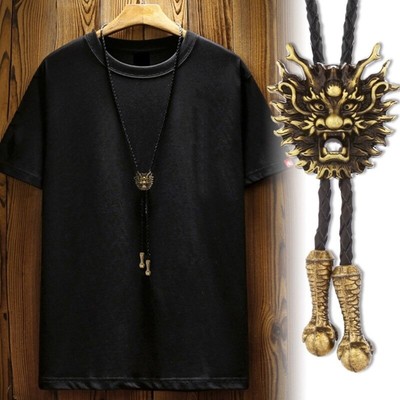 1 Pc Punk Braided Shoestring Necktie Bolo Tie Western Cowboy Necklace Accessory