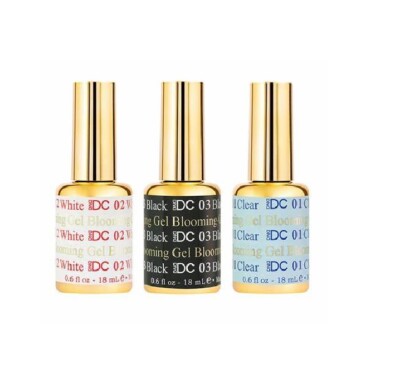 DND Daisy DC Blooming Gel - Clear , White, Black PICK ANY