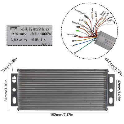 48 v 1000 w Brushless Motor Controller Kit For DIY Electric Go