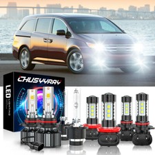 8pcs Led Hid Headlight High Low Beam Fog Light Drl Bulb 6500k Super White Combo