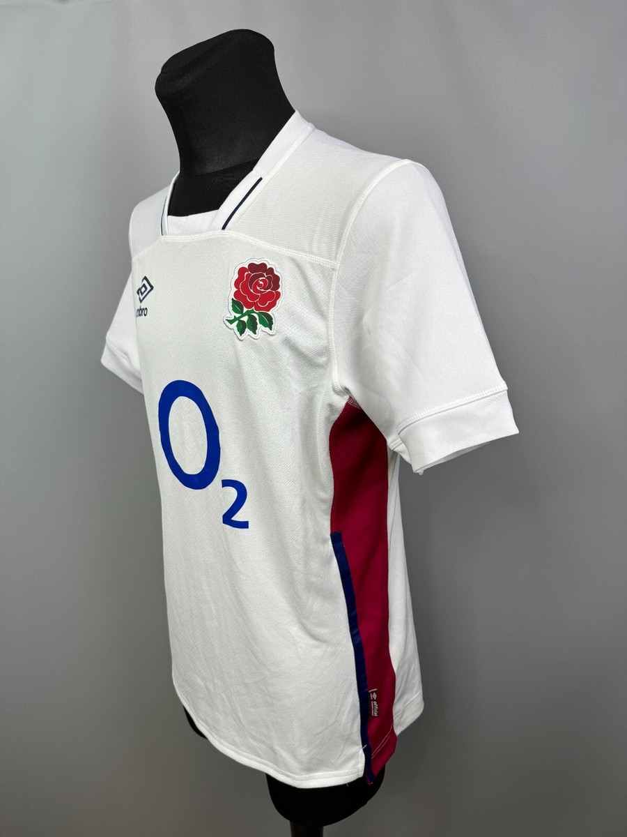 ENGLAND 2021 2022 RUGBY JERSEY WORLD CUP SHIRT UMBRO MENS SIZE L