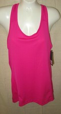 TEK GEAR SMALL Women's Fuchsia Pink Elastic Back Racerback Tank Shirt