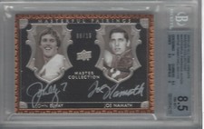 ELWAY/NAMATH 2016 UD ALL-TIME GREAT MASTER COLL PAIRING AUTO 8/15  BGS 8.5/AU 10
