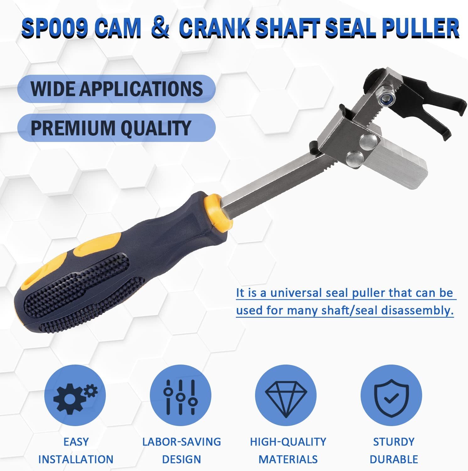 SP009 Cam and Crank Shaft Seal Puller Remove Tool w/ Adjustable Locking