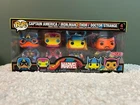 Funko Pop! Vinyl: Marvel Black Light 4pk Captain America/Iron Man/Thor/DrStrange