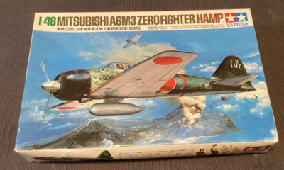 TAMIYA #61025 1/48 Scale Mitsubishi A6M3 Zero Fighter Hamp ~Sealed Parts~