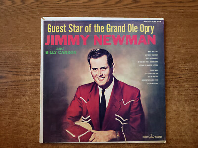 1963 VERY GOOD++ Jimmy Newman/Billy Carson-Guest Star Of Grand Ole Opry 329 LP33