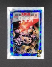 Wolverine 50th Years Anniversary Topps Chrome Marvel Sapphire X-men Vs Schism 