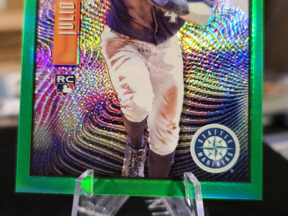 2022 TOPPS CHROME SONIC EXPOSE-GREEN #EX-2 JULIO RODRIGUEZ #67/99 Seattle 🔥 - Image 3 of 4