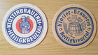2 verschiedene alte Bierdeckel Klosterbrauerei Heiligkreuztal