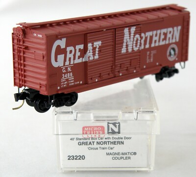 N 40' Double Door Box Car - Great Northern (Circus Train Car