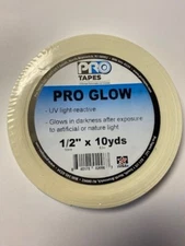 PRO-GLOW Glow in the Dark Luminescent Lime Green Tape .5"x 10yds