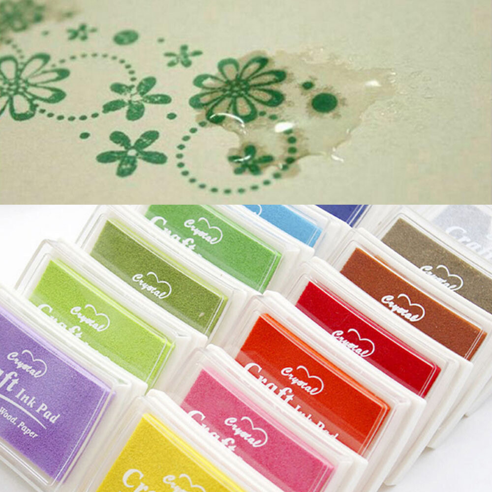 DOITOOL 12 Washable Stamp Ink Pads for Crafts, Paper, Wood & Fabric eBay