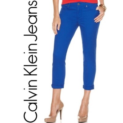 Waist Calvin Klein Skinny Crop Jeans Calvin Klein Slim Fit Skinny