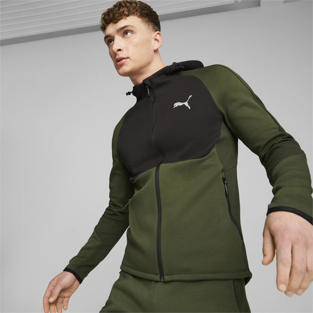 Puma evostripe hoodie best sale mens