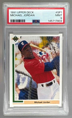 145717803 Michael Jordan 1991 Upper Deck #SP1 Inserts PSA 9