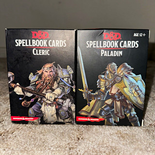 D&D Spellbook Cards Cleric & Paladin Set 2 Decks (12 )