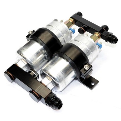 Protec Fuel Systems Billet Aluminium Dual Mount Kit für Bosch 044 Kraftstoffpumpen