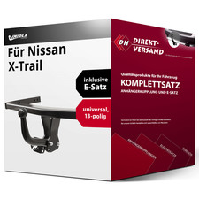 Für X-Trail I Typ T30 (Imiola Hak-Pol) Anhängerkupplung starr + E-Satz 13pol neu