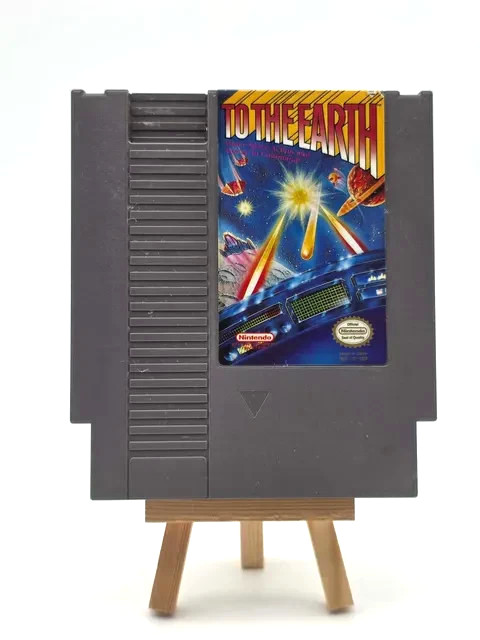 To the Earth (Nintendo NES, 1990) – Authentic – Tested & Working