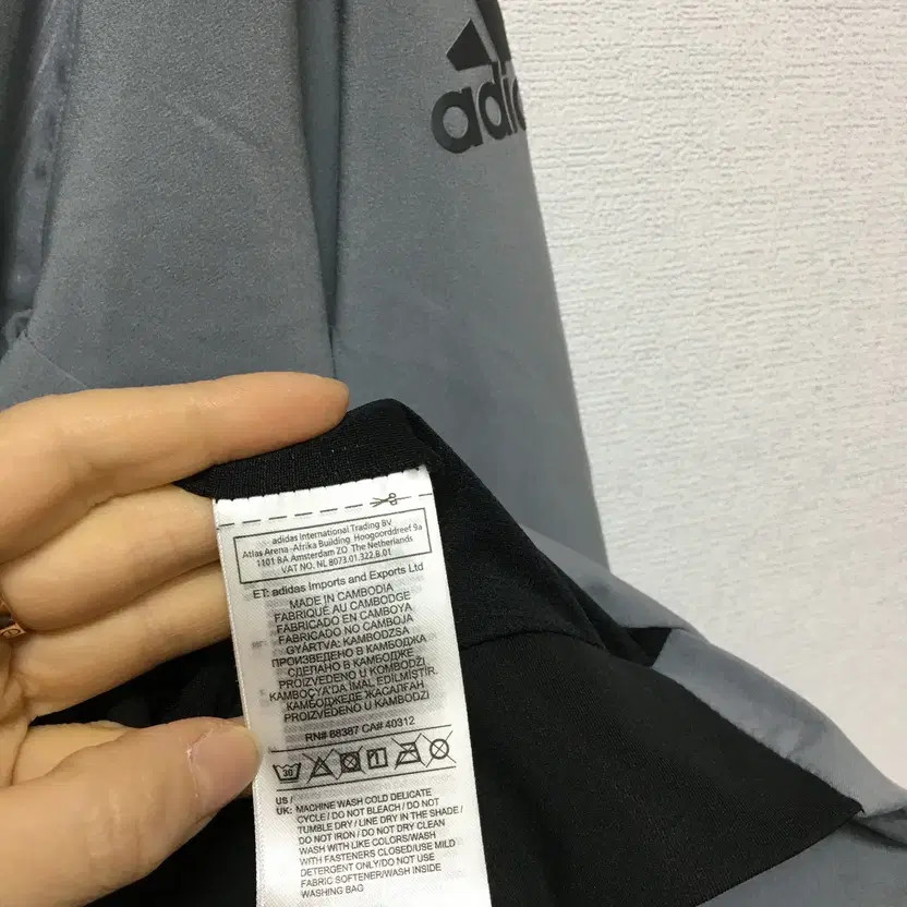 Adidas Men's Windbreaker BQ19 Blue Jacket (Size M) thumbnail 3