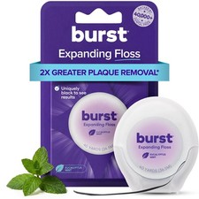 Expanding Dental Floss Mint Eucalyptus 40 Yards Stain Absorbing