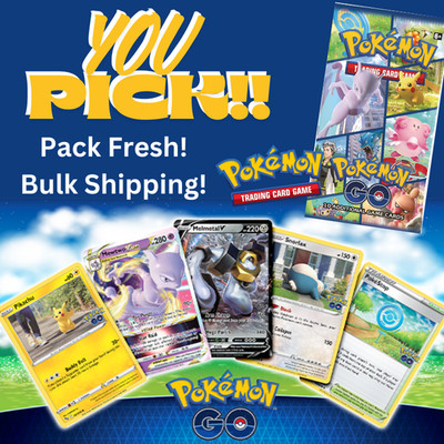 Pokemon Go Pokemon TCG - COMPLETE YOUR SET - Pack Fresh - Bulk Shipping